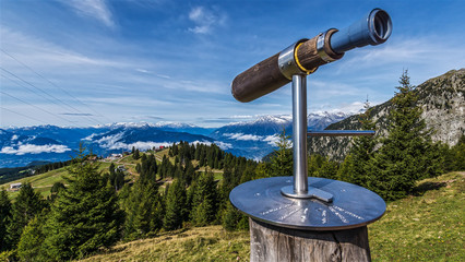 Blick auf die Bergstation Meran 2000