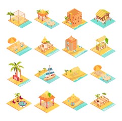 Tropical Rest Icons Set