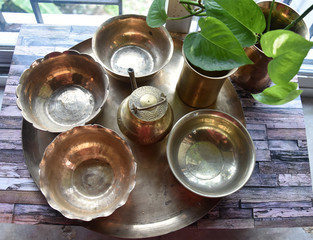 Traditional Utensils made of Brass Metal