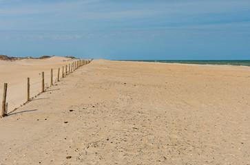 Lonely Beach in the Early Spring