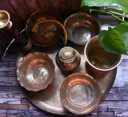 Traditional Utensils made of Brass Metal