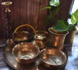 Traditional Utensils made of Brass Metal