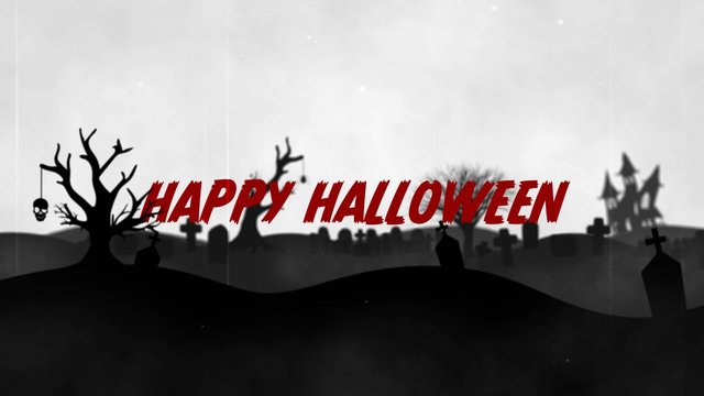 Halloween Scene With Titles