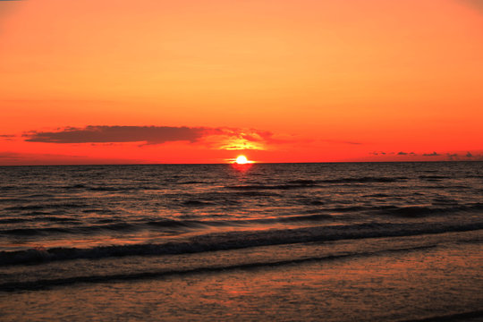 sunset at the sea © kaspars