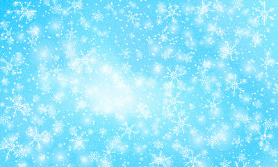 Falling snow background. Vector illustration