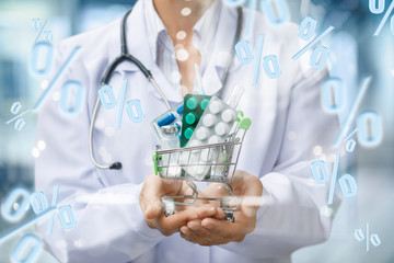 The concept of discounts in the pharmacy.