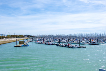 A view of the marina at Port des Minimes in La Rochelle, France