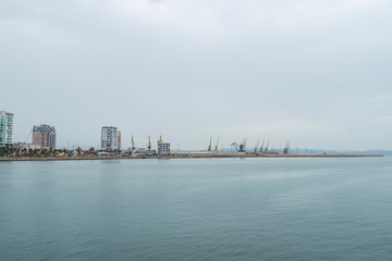 View of Port of Durres, Albania.