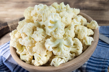 Fresh organic cauliflower.