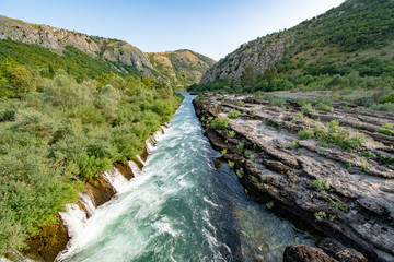 The Confluence of Neretva and Buna River have remarkable river gorge along with tufa waterfalls,...