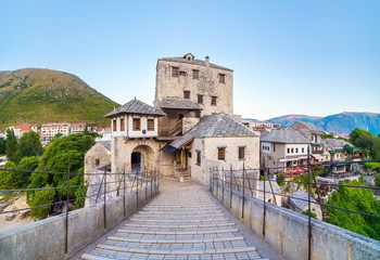 Fototapeta na wymiar old bridge in Mostar in Bosnia and Gerzegovina