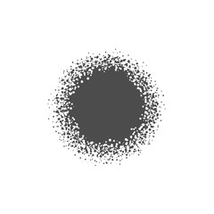 Abstract dotted circle