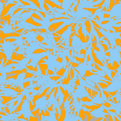 Abstract seamless pattern with bionic shapes. Free form organic shapes. Stylish structure of natural stains. Hand drawn abstract background. Camouflage print.