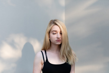 Frau in der city Berlin