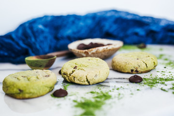Chocolate Chip Kale Powder Cookies