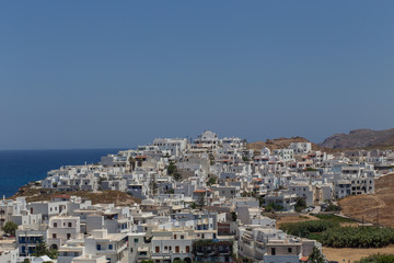 Fototapeta na wymiar view of the tow, Naxos, Greece