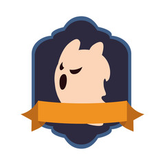 ghost happy halloween celebration design