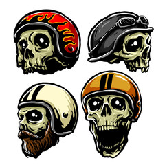 retro helmet skull vector collections © Jerkslab