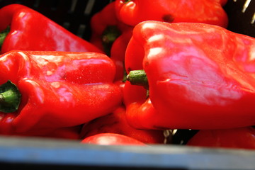 Morrones listos para cocinar.