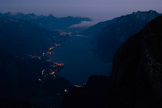  Walensee from above at night