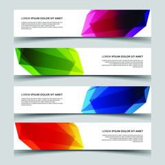 Fototapeta premium Vector Abstract banner web template