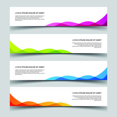 Fototapeta premium Vector Abstract banner web template