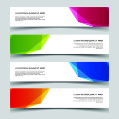 Fototapeta premium Vector Abstract banner web template