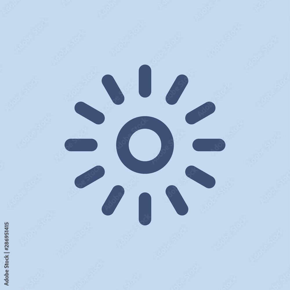 Poster light icon symbol with sunbrust style vector. sun abstract design for app and website.