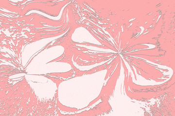 Abstraction. Art in illustration. Textured texture of color spots, floral print