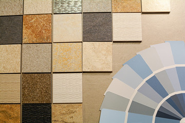 Bemusterung Fliesen und Naturstein Material für Wand und Fussboden Küche und Bad,...