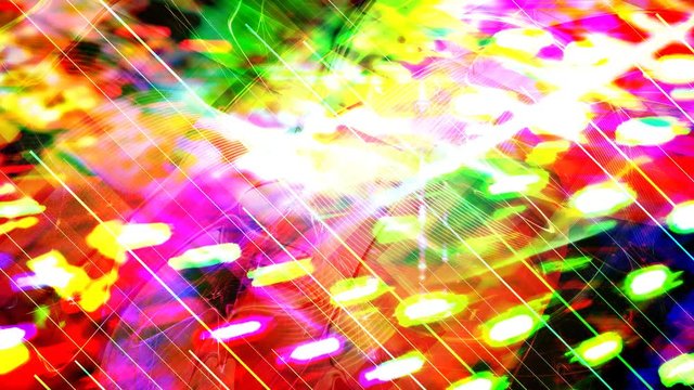 Bright Glowing Abstract Rainbow Texture - 4K Seamless Loop Motion Background Animation