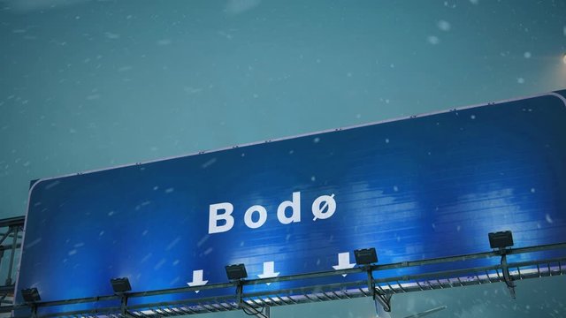 Airplane Landing Bodo in Christmas