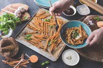 Healthy Homemade Baked Sweet Potato Fries 