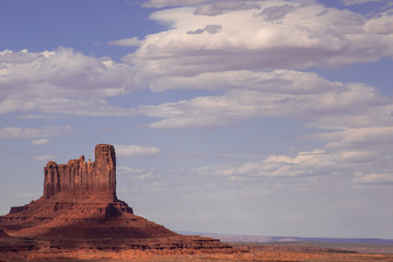 Butte in monument valley