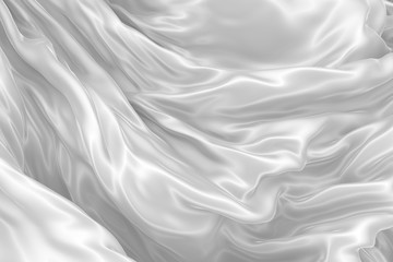 Obraz premium Abstract background of colored wavy silk or satin.