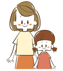 親子-母子-母親と娘