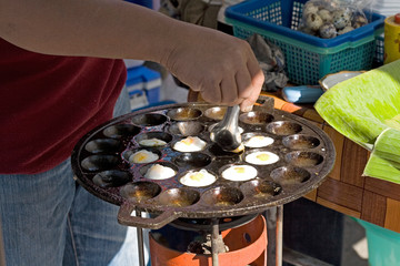 Thai Food. Khanom Krok - Chiang Mai - obrazy, fototapety, plakaty