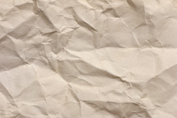 Clean brown paper, wrinkled, abstract for background.