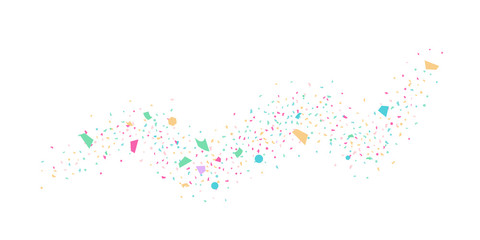 Abstract flying confetti.