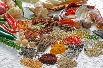 Spices. Display - Studio