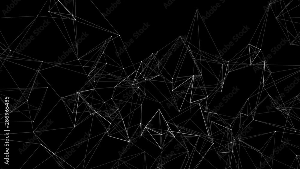 Poster plexus abstract internet communication. concept of network, business technology science. green scree