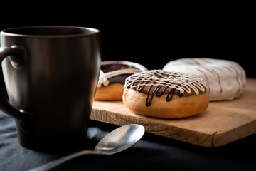 donas con cafe