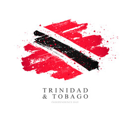 Flag of Trinidad and Tobago. Vector illustration on a white background.