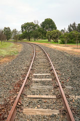 Fototapeta premium Railway track in the countryside