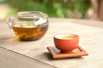 Chinese tea with teapot
