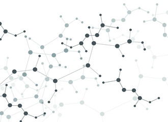 Structure molecule and communication Dna background. atom Vector illustration.