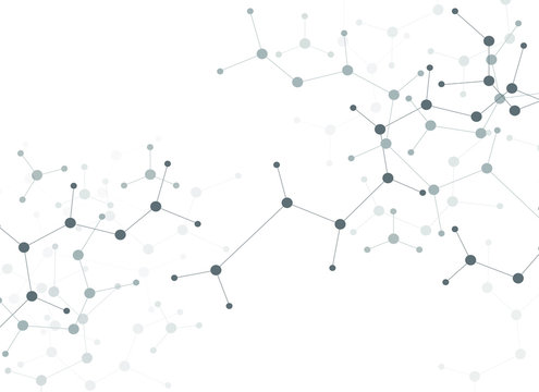 Structure molecule and communication Dna background. atom Vector illustration.