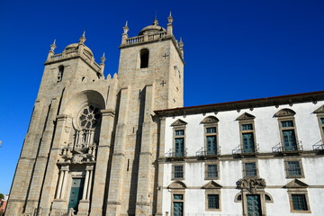 The Porto Cathedral (Cathedral of the Assumption of Our Lady) or Sé do Porto, Porto, Portugal