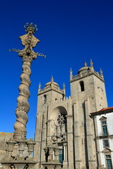The Porto Cathedral (Cathedral of the Assumption of Our Lady) or Sé do Porto, Porto, Portugal