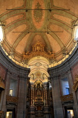 Fototapeta na wymiar Interior of Torre de Clerigos Church, Porto